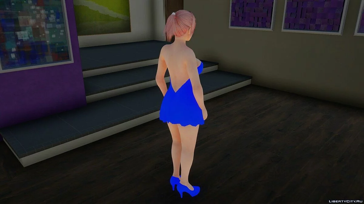 Honoka im Kleid / GTA San Andreas