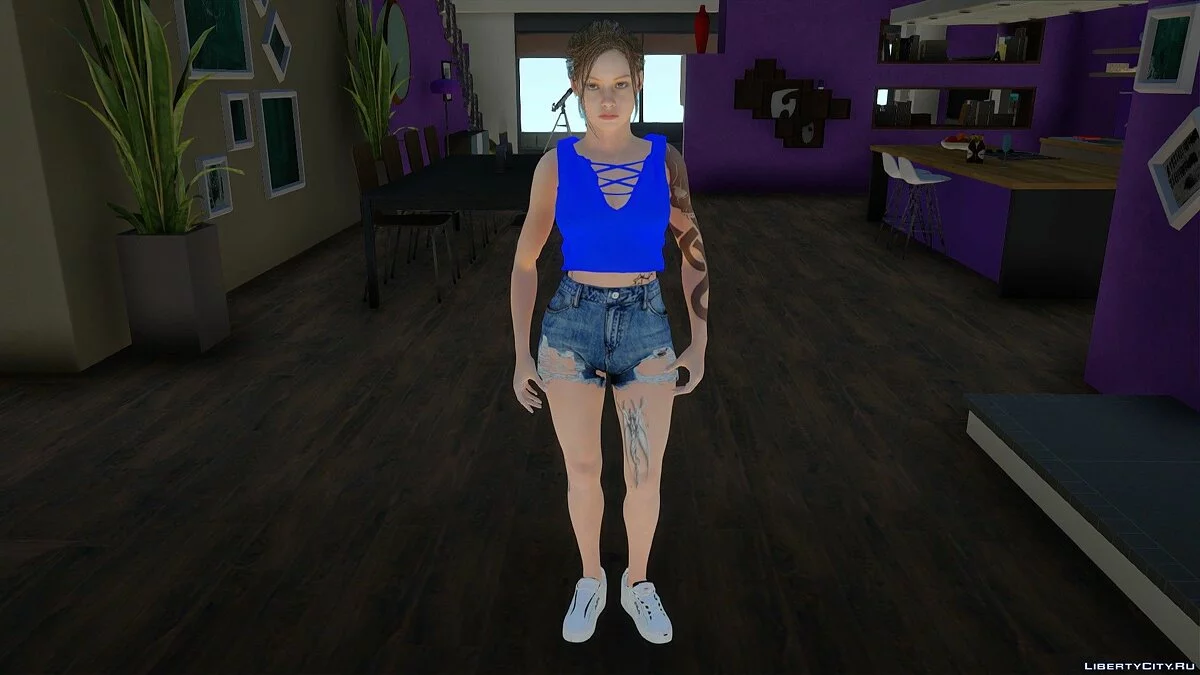 Клэр Редфілд у повсякденному одязі / GTA San Andreas