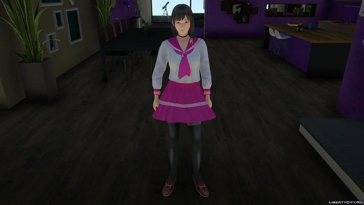 Miku Hinasaki im Schuluniform / GTA San Andreas