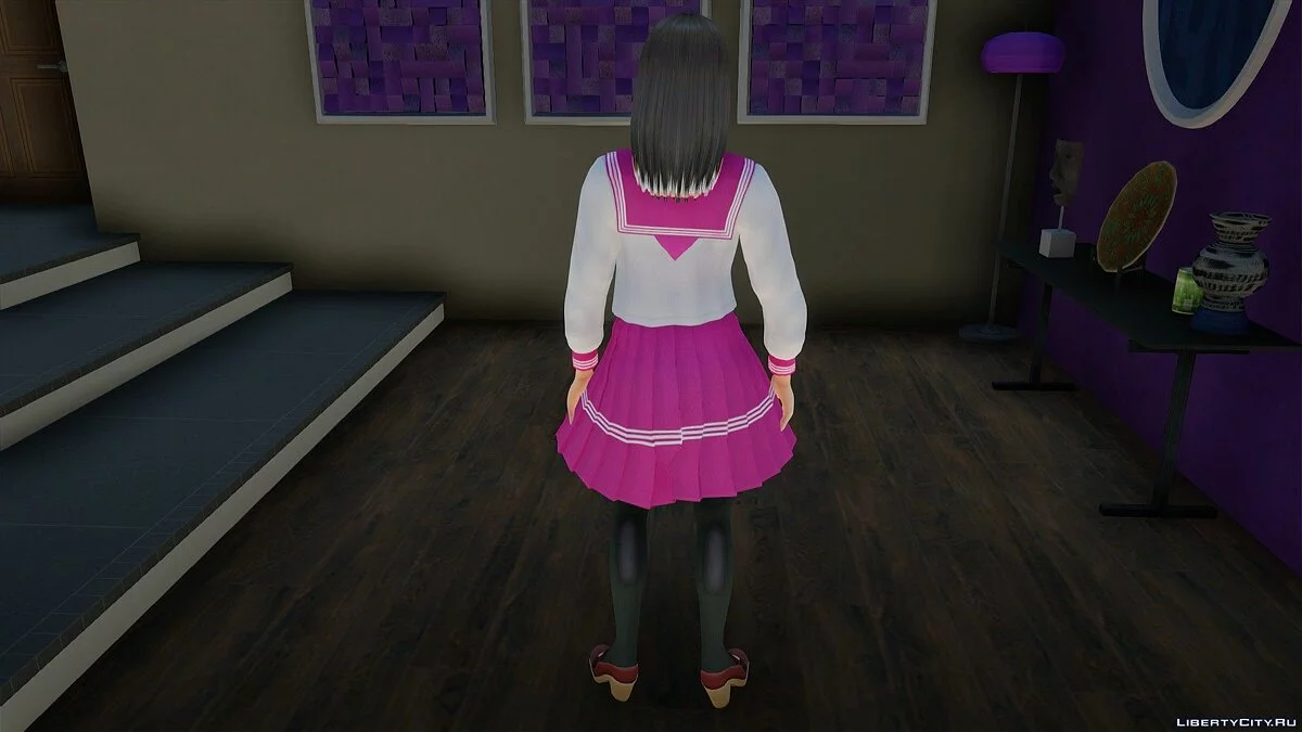 Miku Hinasaki im Schuluniform / GTA San Andreas