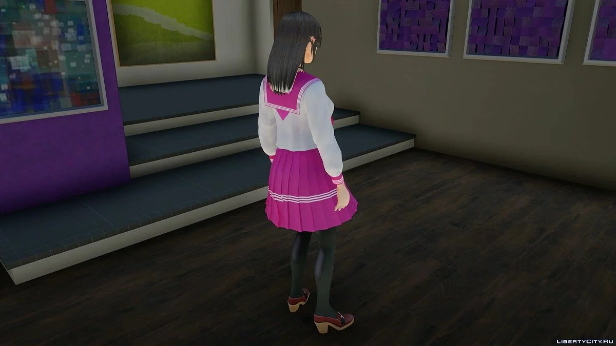 Miku Hinasaki im Schuluniform / GTA San Andreas