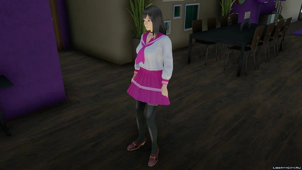 Miku Hinasaki im Schuluniform / GTA San Andreas
