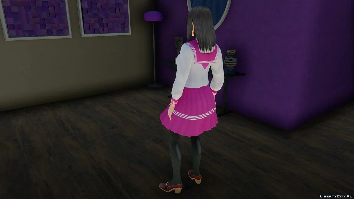 Miku Hinasaki im Schuluniform / GTA San Andreas