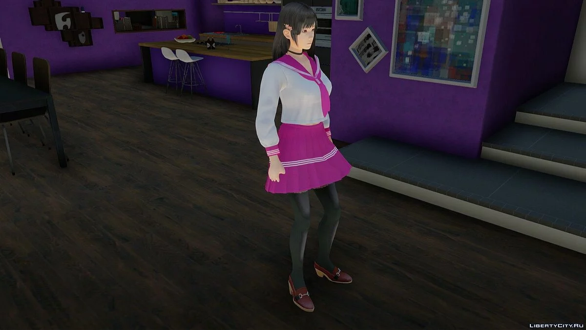 Miku Hinasaki im Schuluniform / GTA San Andreas