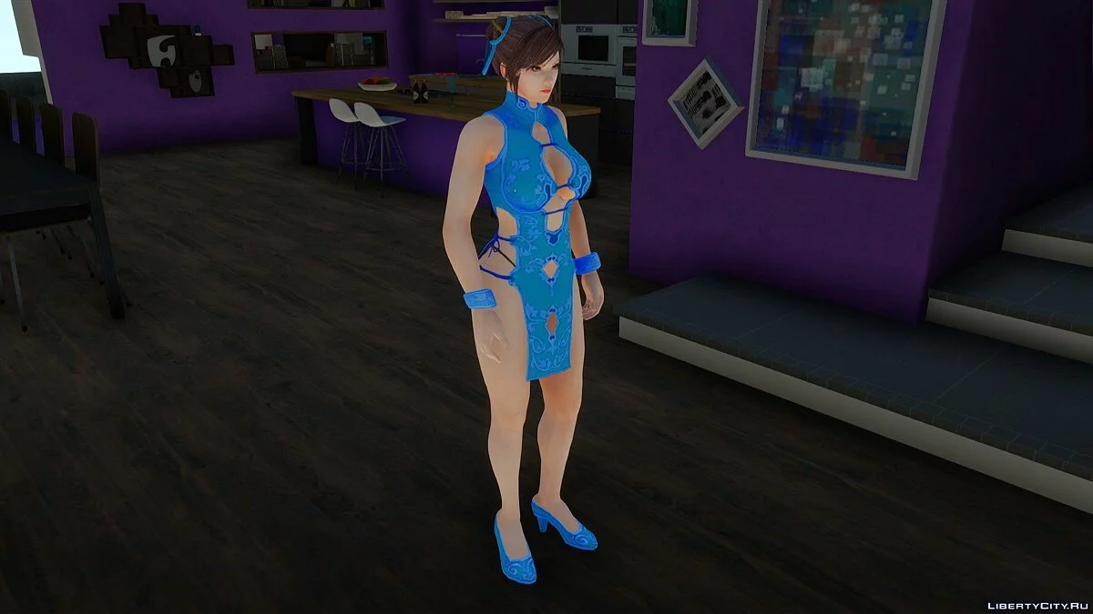 Mai Shiranui im Qipao-Kleid / GTA San Andreas