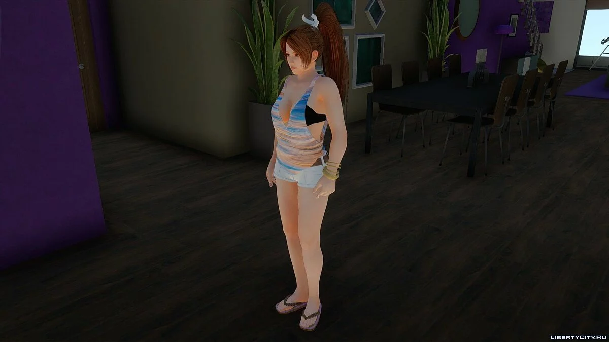 Mai Shiranui in Casual Clothes v15 / GTA San Andreas