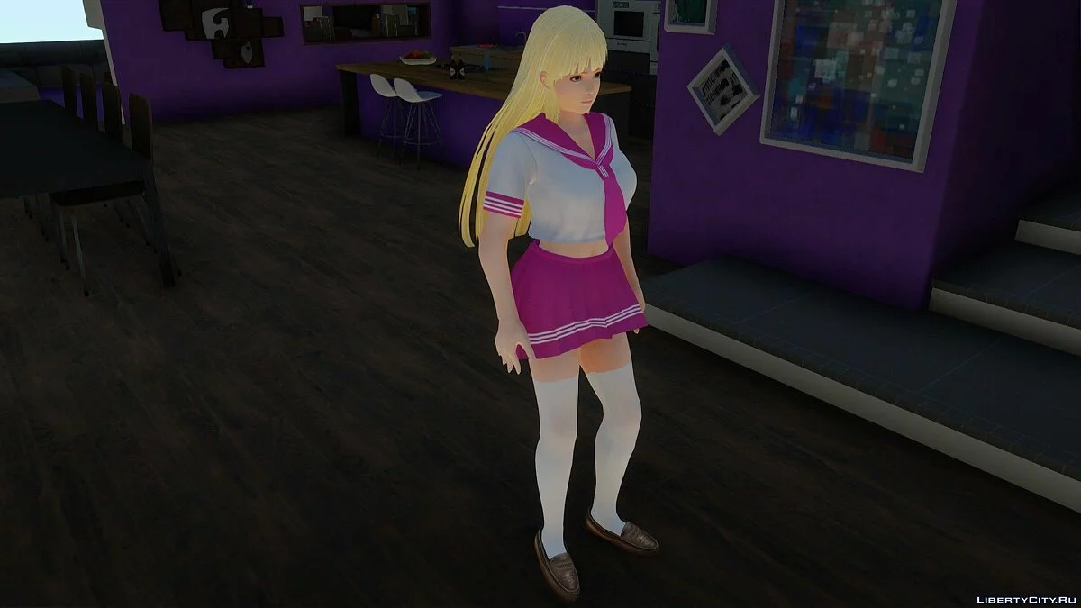 Marie Rose dalam Seragam Sekolah / GTA San Andreas