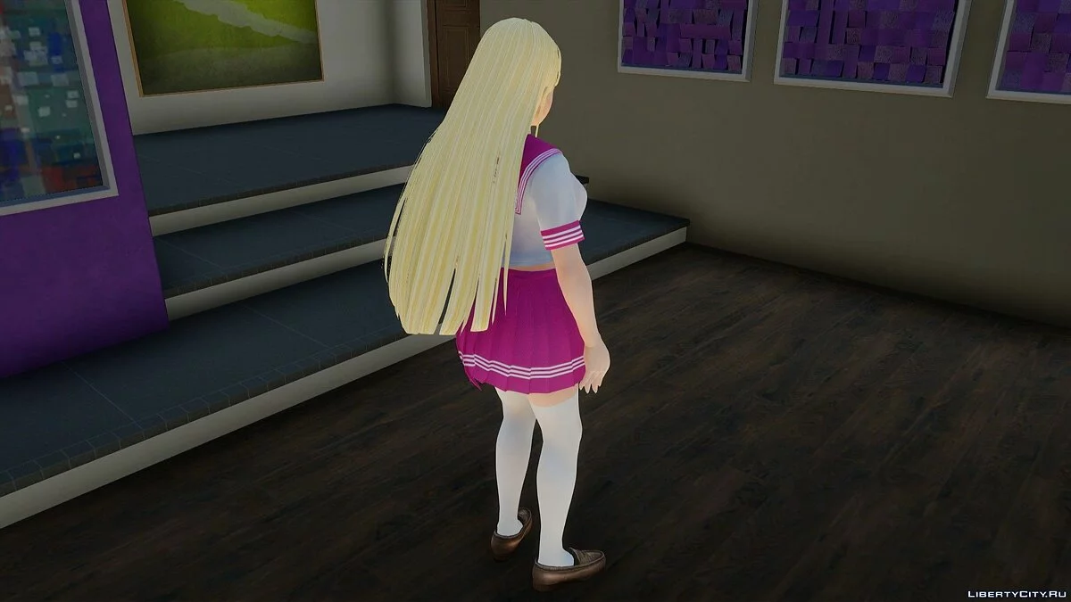 Marie Rose dalam Seragam Sekolah / GTA San Andreas