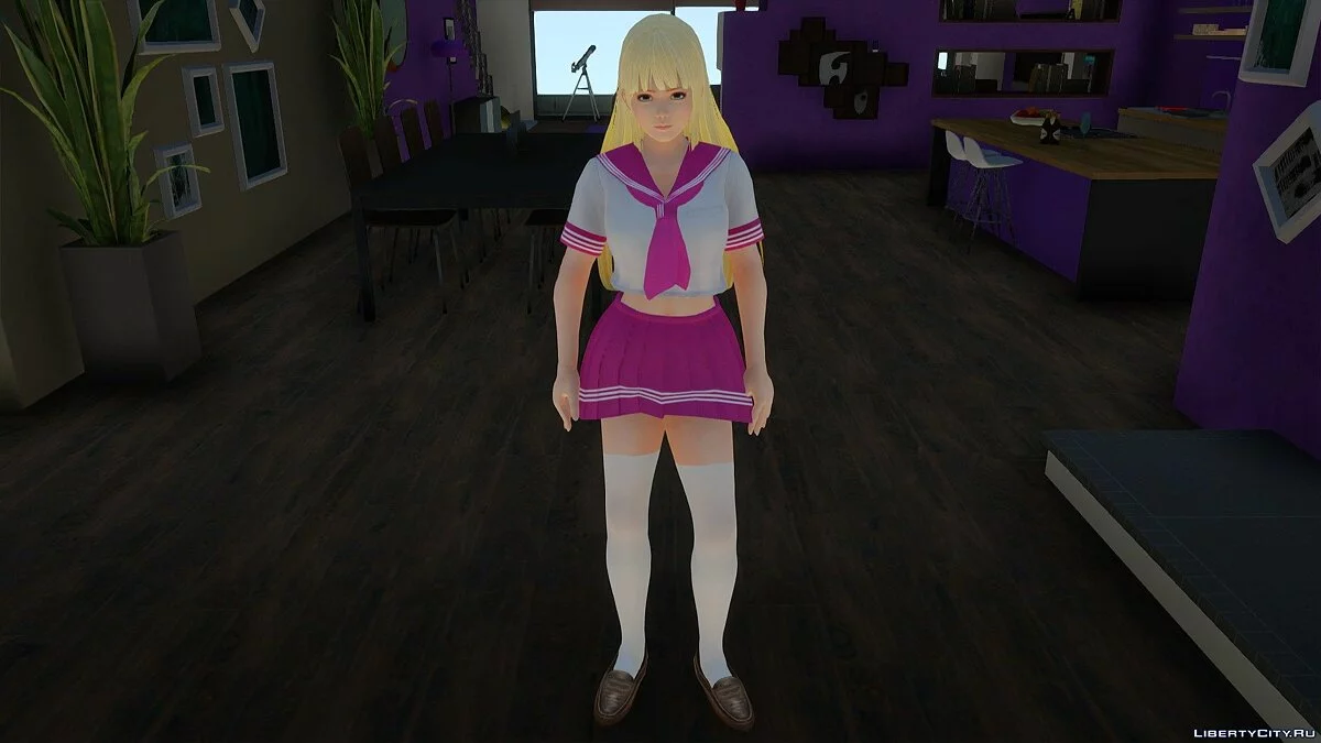Marie Rose dalam Seragam Sekolah / GTA San Andreas