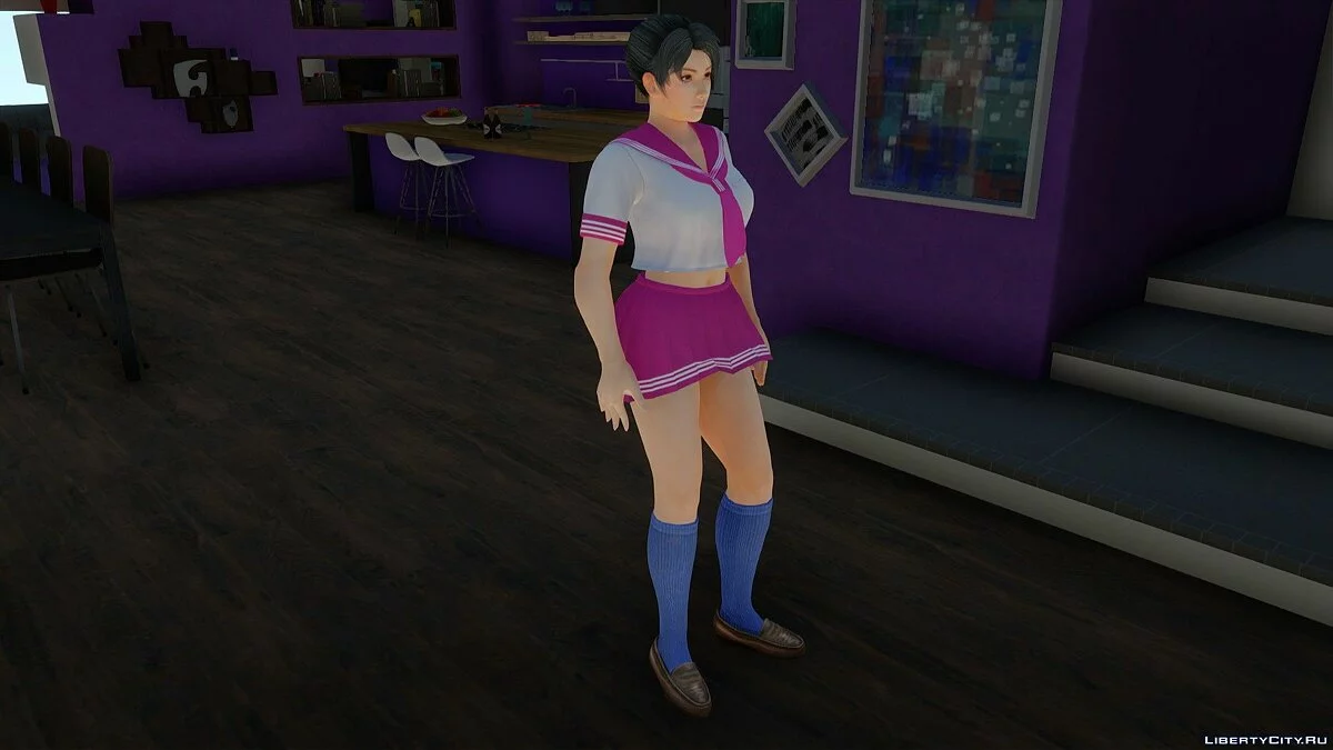 Моміджі в шкільній формі з Dead or Alive Xtreme Venus Vacation / GTA San Andreas