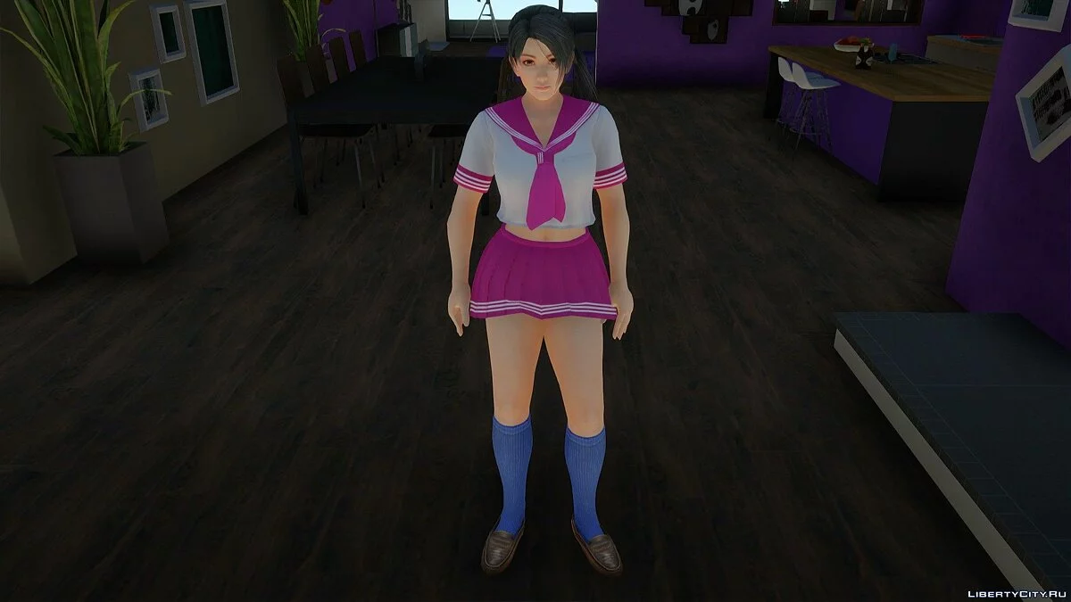 Моміджі в шкільній формі з Dead or Alive Xtreme Venus Vacation / GTA San Andreas