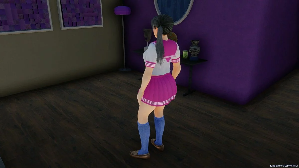Моміджі в шкільній формі з Dead or Alive Xtreme Venus Vacation / GTA San Andreas