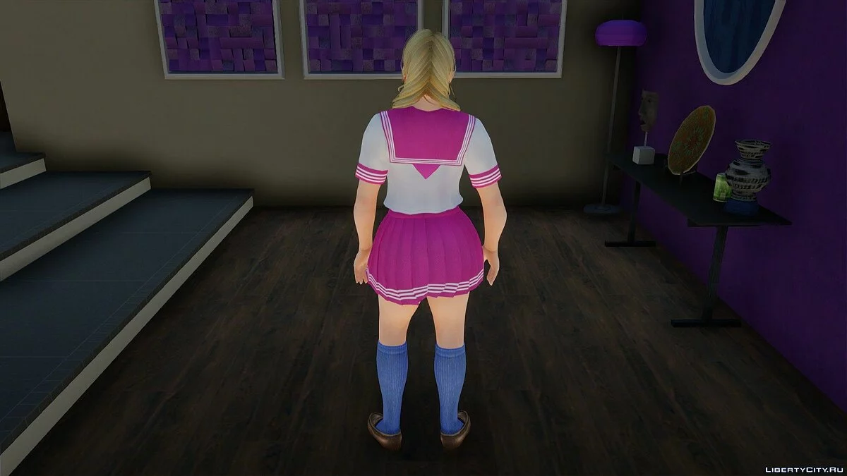 Monika im Schuluniform aus Dead or Alive Xtreme Venus Vacation / GTA San Andreas