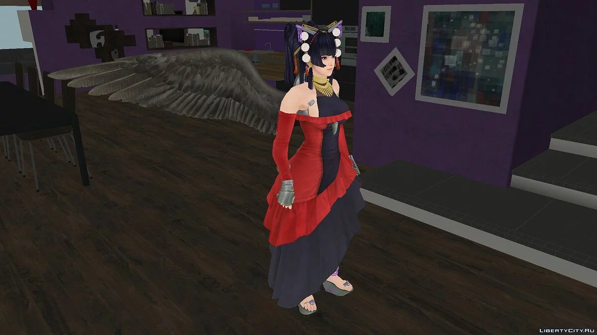 Nyotengu from Dead or Alive 5 Last Round / GTA San Andreas