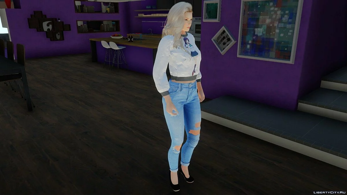 Sarah Bryant em roupas casuais v3 / GTA San Andreas