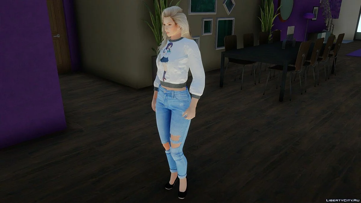 Sarah Bryant em roupas casuais v3 / GTA San Andreas