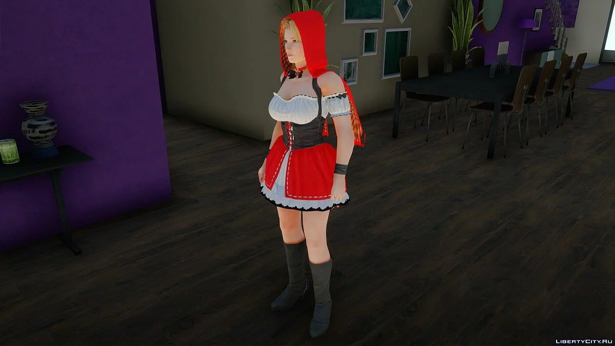 Tina Armstrong in Red Riding Hood Costume from Dead or Alive 5 Last Round / GTA San Andreas