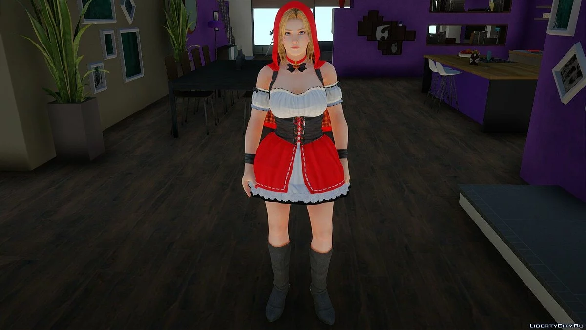 Tina Armstrong in Red Riding Hood Costume from Dead or Alive 5 Last Round / GTA San Andreas