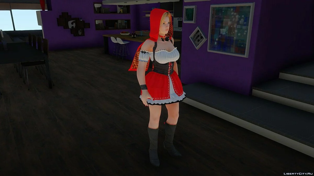 Tina Armstrong in Red Riding Hood Costume from Dead or Alive 5 Last Round / GTA San Andreas