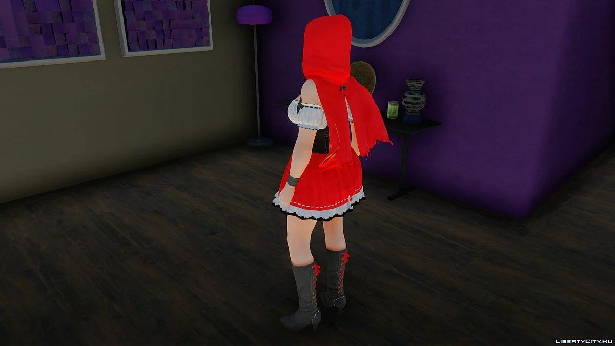 Tina Armstrong in Red Riding Hood Costume from Dead or Alive 5 Last Round / GTA San Andreas