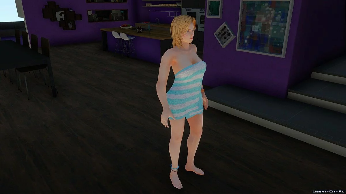 Tina Armstrong in Towel from Dead or Alive 5 Ultimate / GTA San Andreas