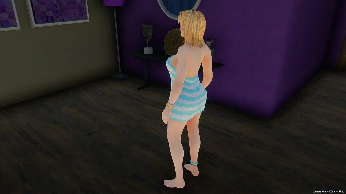 Tina Armstrong in Towel from Dead or Alive 5 Ultimate / GTA San Andreas