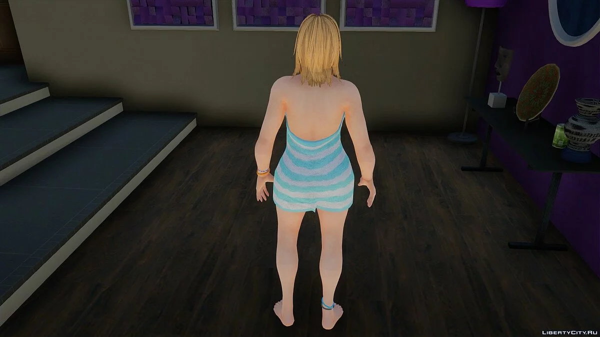 Tina Armstrong in Towel from Dead or Alive 5 Ultimate / GTA San Andreas