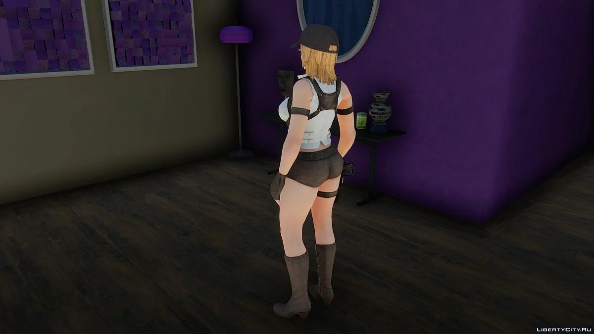Tina Armstrong in Security Uniform from Dead or Alive 5 Ultimate / GTA San Andreas
