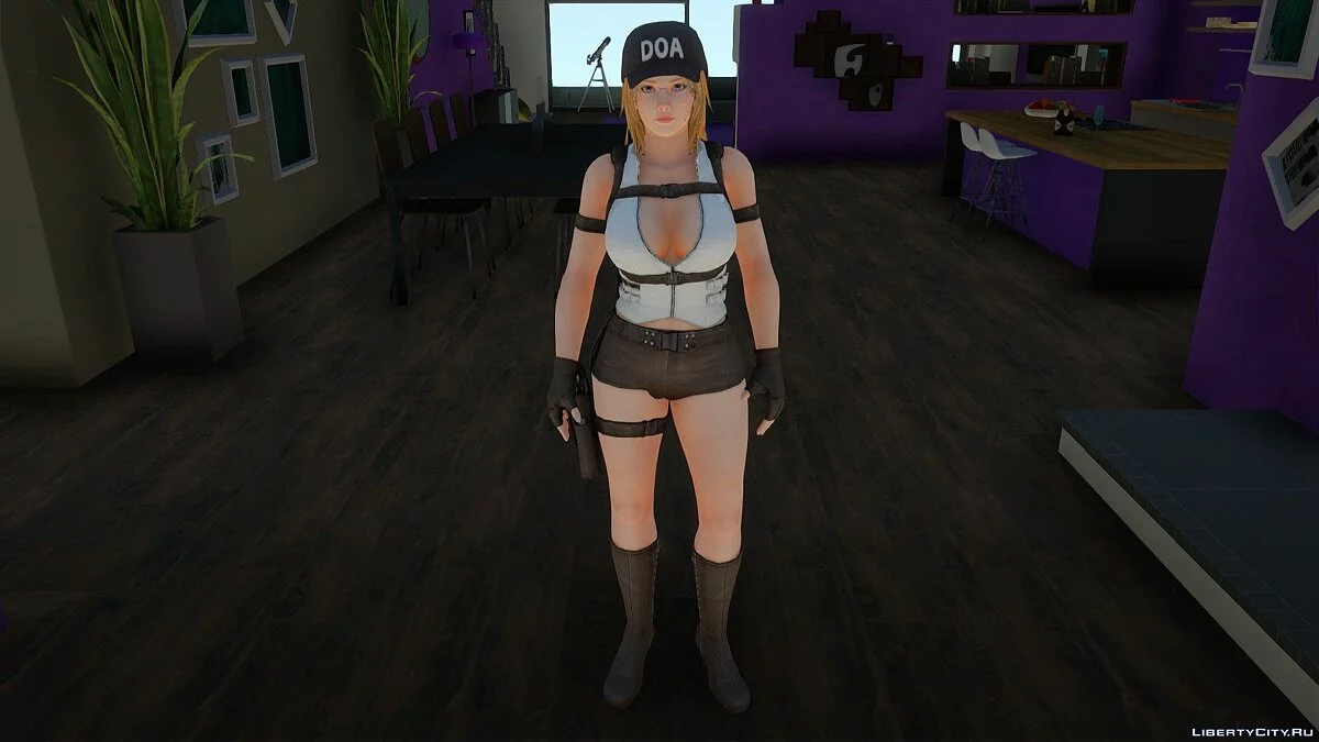 Tina Armstrong in Security Uniform from Dead or Alive 5 Ultimate / GTA San Andreas