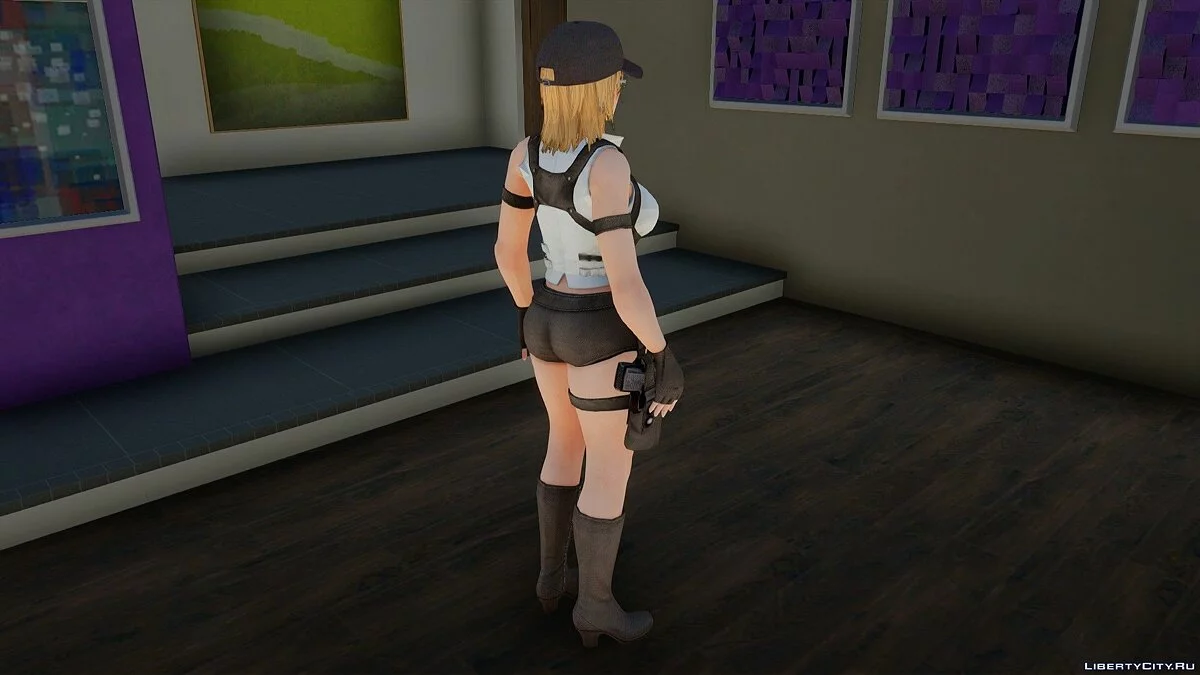 Tina Armstrong in Security Uniform from Dead or Alive 5 Ultimate / GTA San Andreas