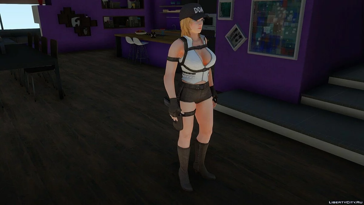 Tina Armstrong in Security Uniform from Dead or Alive 5 Ultimate / GTA San Andreas