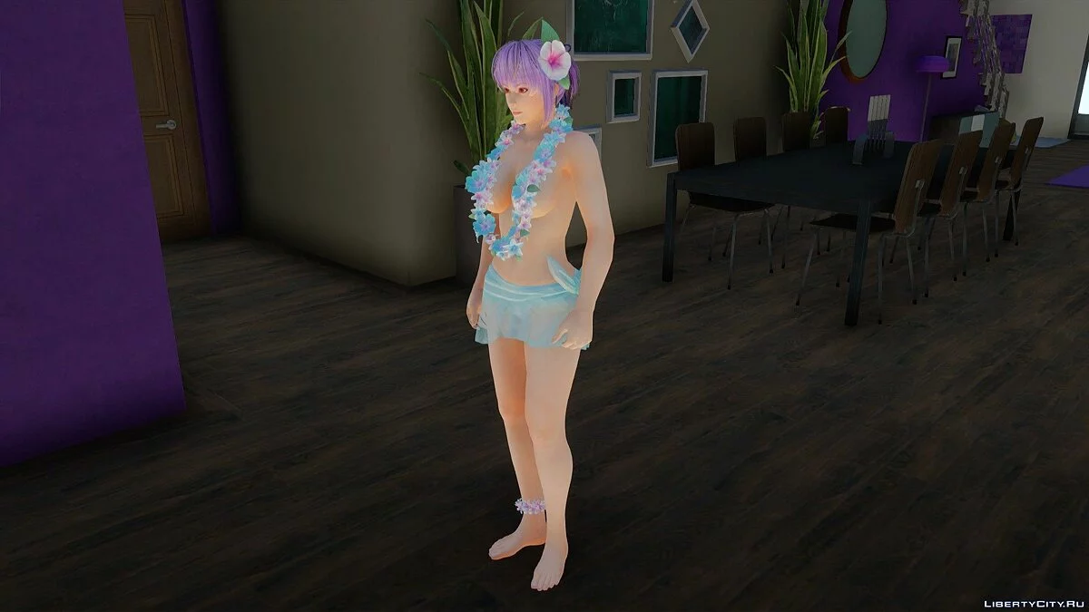 Ayane en costume hawaïen / GTA San Andreas