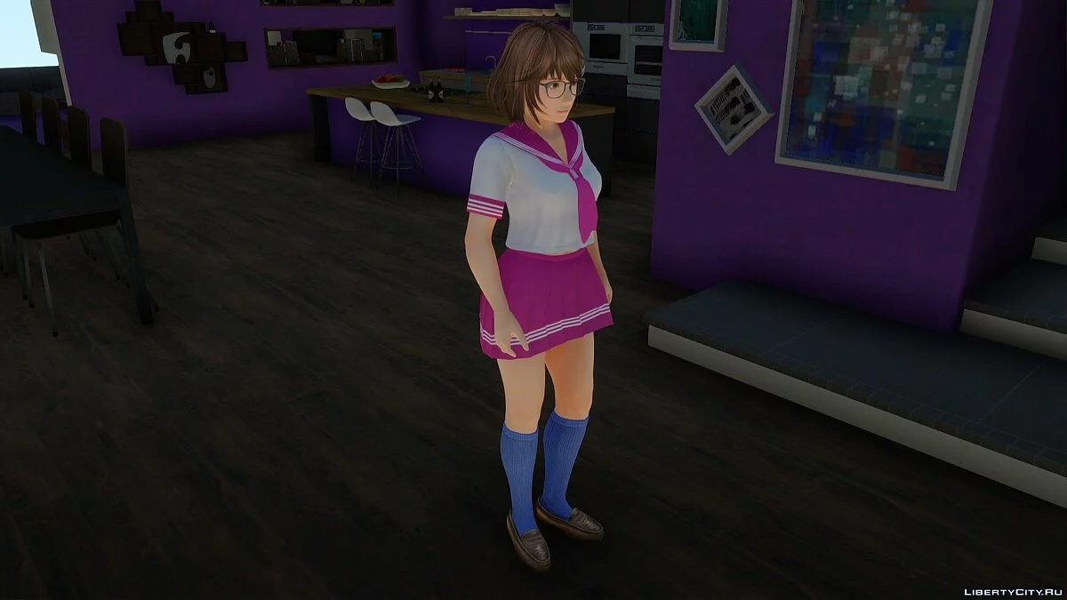 Цукусі у білому морському костюмі з Dead or Alive Xtreme Venus Vacation / GTA San Andreas