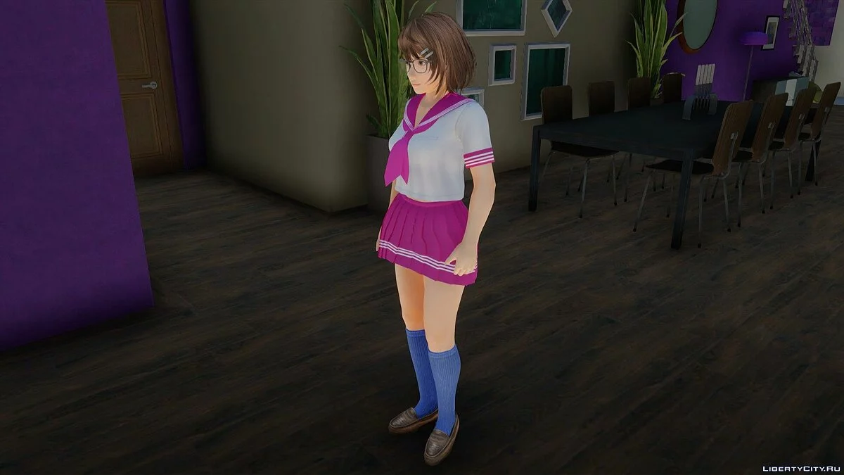 Цукусі у білому морському костюмі з Dead or Alive Xtreme Venus Vacation / GTA San Andreas