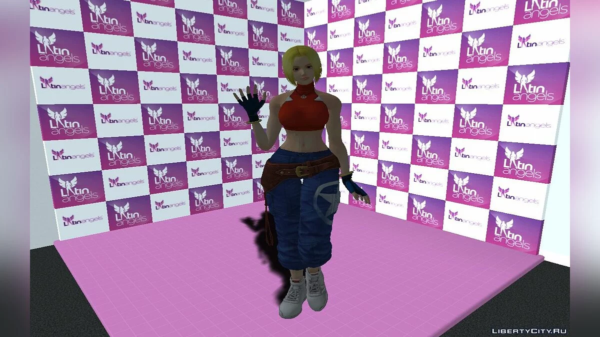 Blue Mary from The King of Fighters XIV / GTA San Andreas