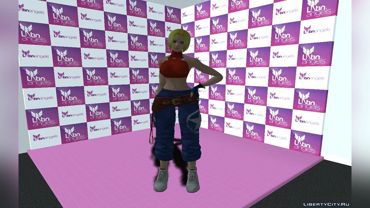 Blue Mary from The King of Fighters XIV / GTA San Andreas