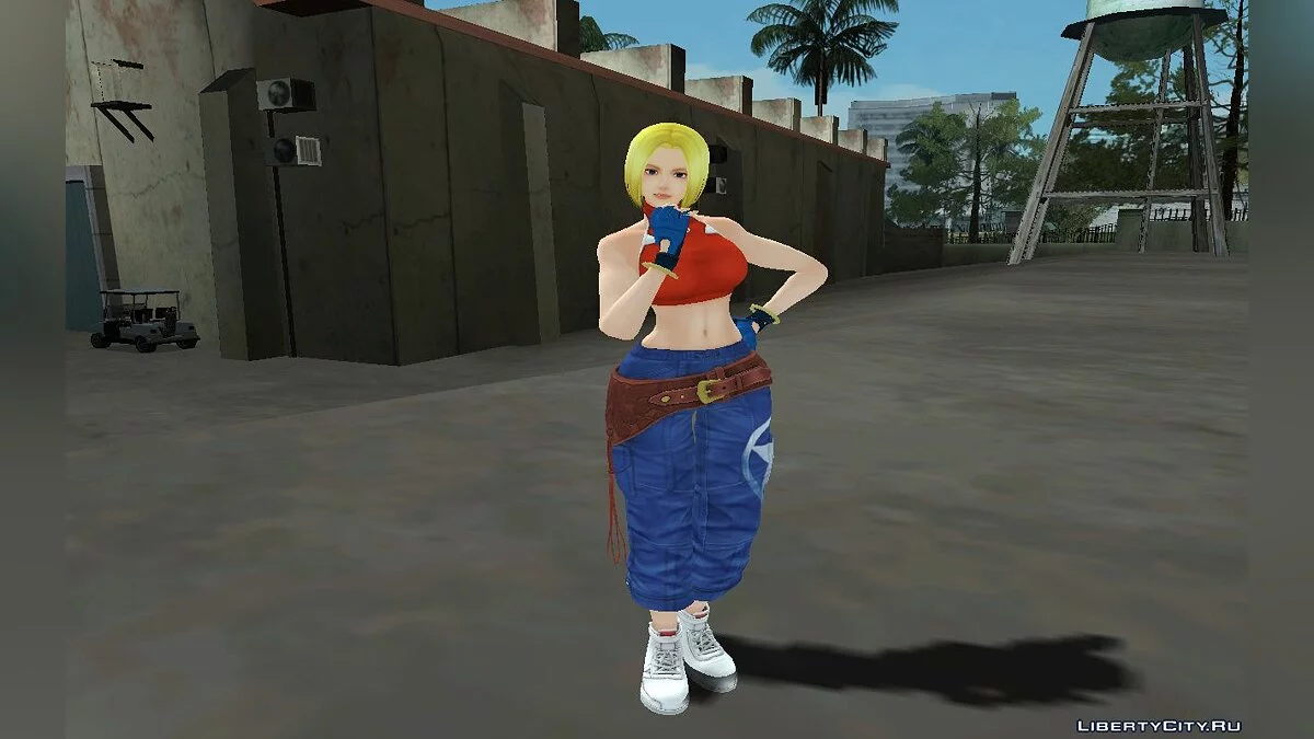 Blue Mary from The King of Fighters XIV / GTA San Andreas