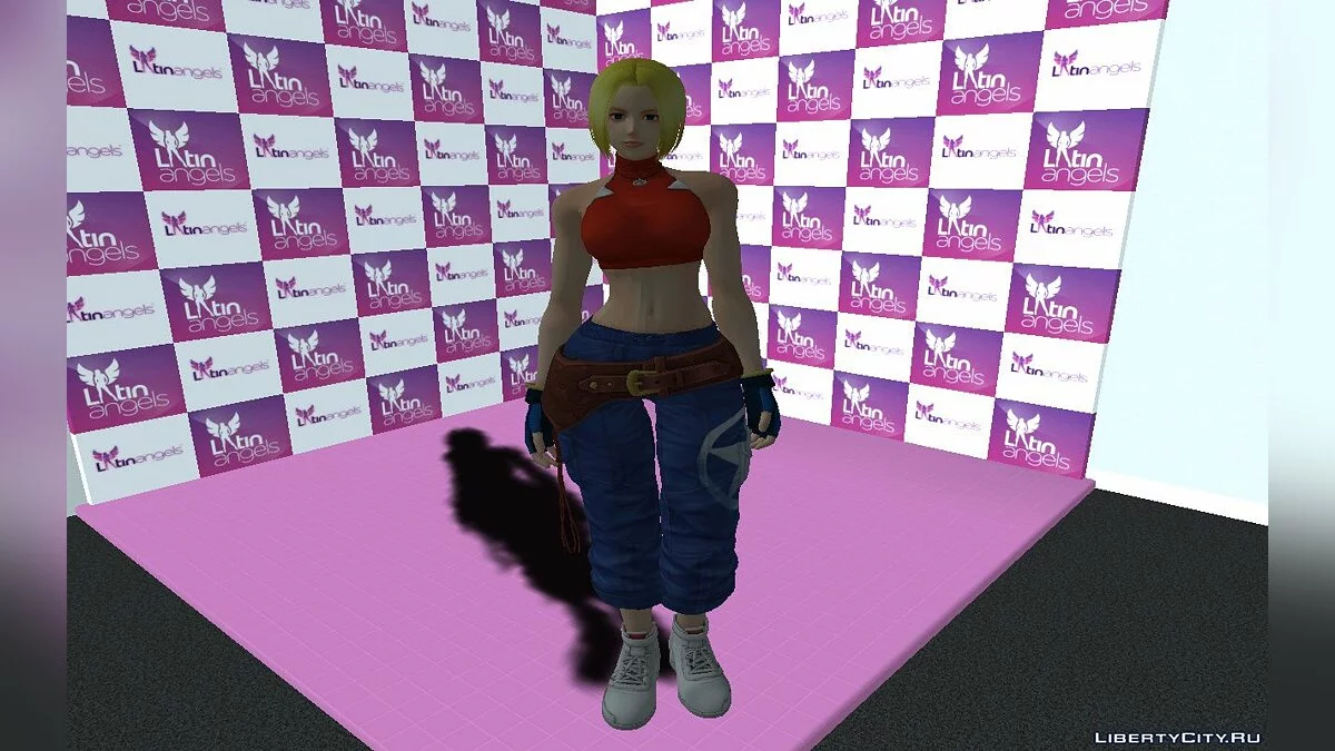 Blue Mary from The King of Fighters XIV / GTA San Andreas