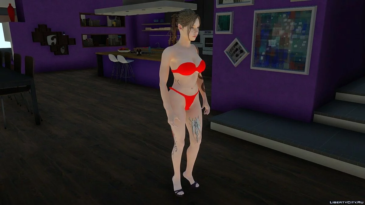 Hot Claire Redfield in Bikini / GTA San Andreas