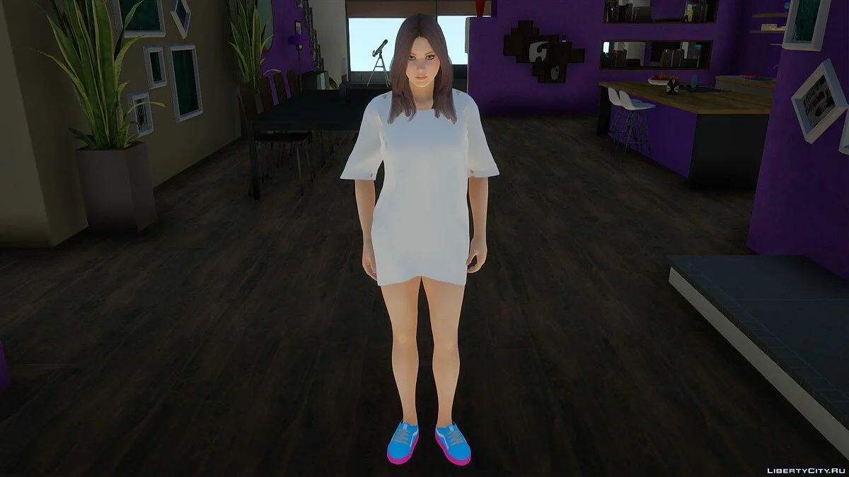 Helena Douglas im T-Shirt-Kleid / GTA San Andreas