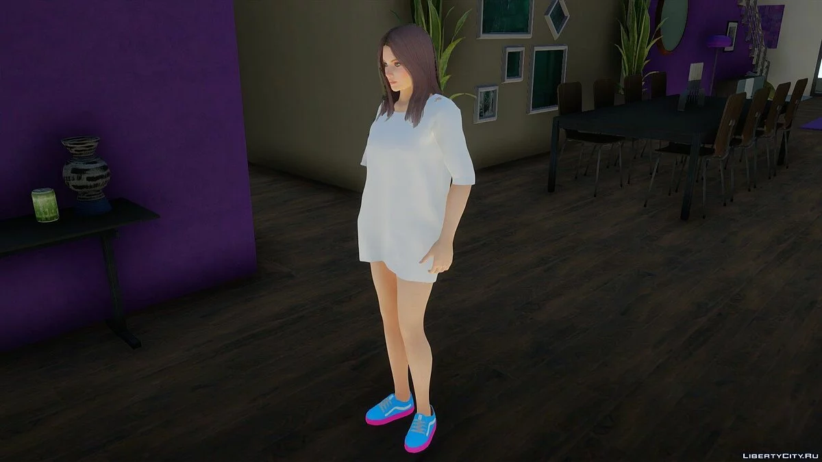 Helena Douglas im T-Shirt-Kleid / GTA San Andreas