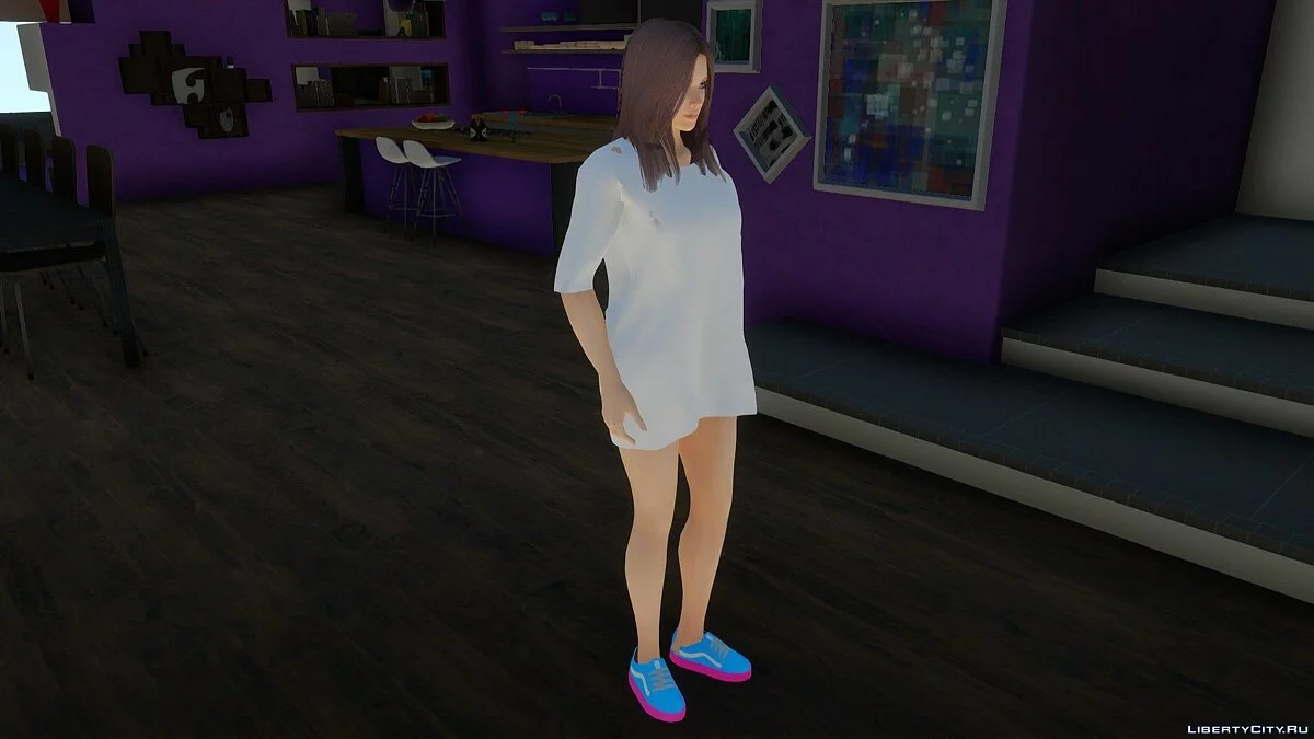 Helena Douglas im T-Shirt-Kleid / GTA San Andreas