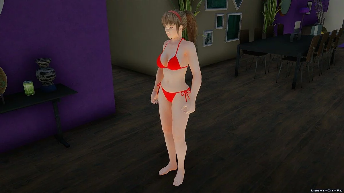 Hitomi dalam bikini dari Dead or Alive Xtreme Venus Vacation / GTA San Andreas