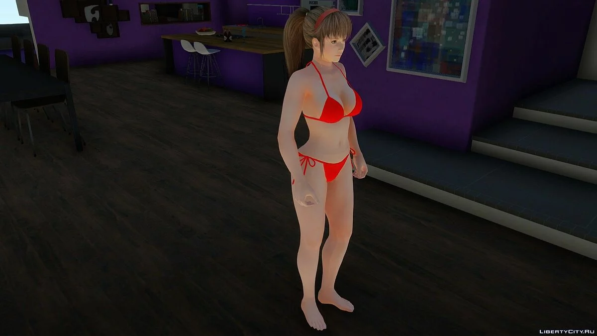 Hitomi dalam bikini dari Dead or Alive Xtreme Venus Vacation / GTA San Andreas