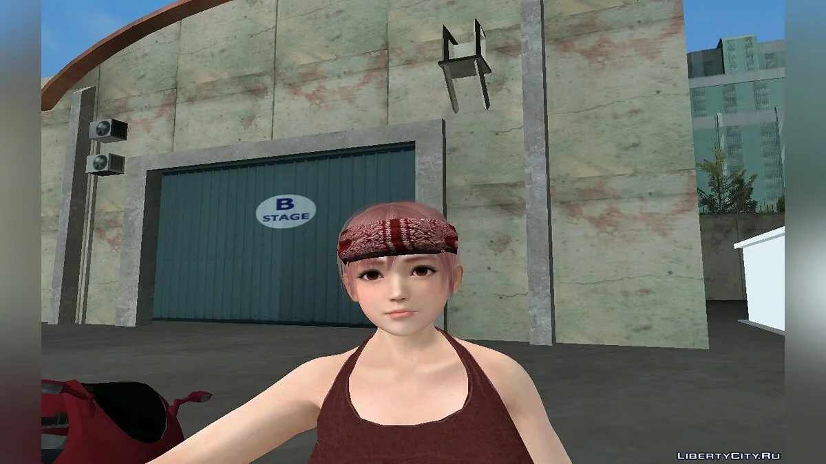 Honoka de DOA em roupa casual v2 - Shorts jeans / GTA San Andreas