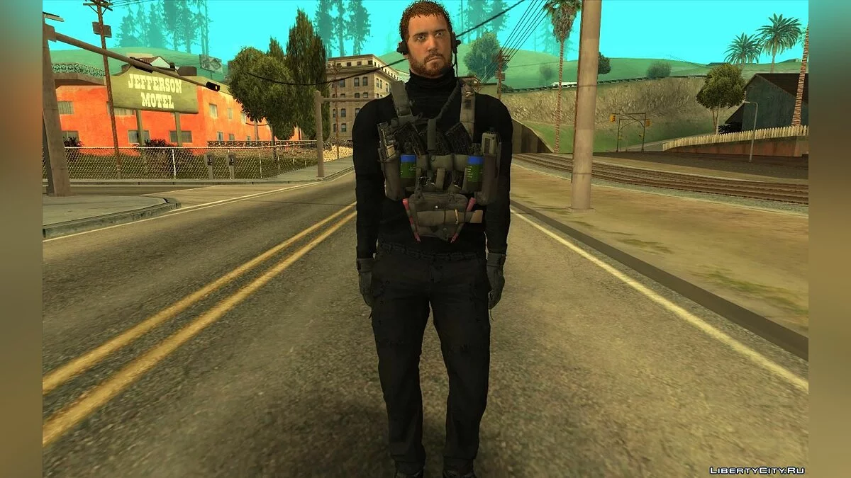 Chris Redfield dari Resident Evil 8: Village / GTA San Andreas