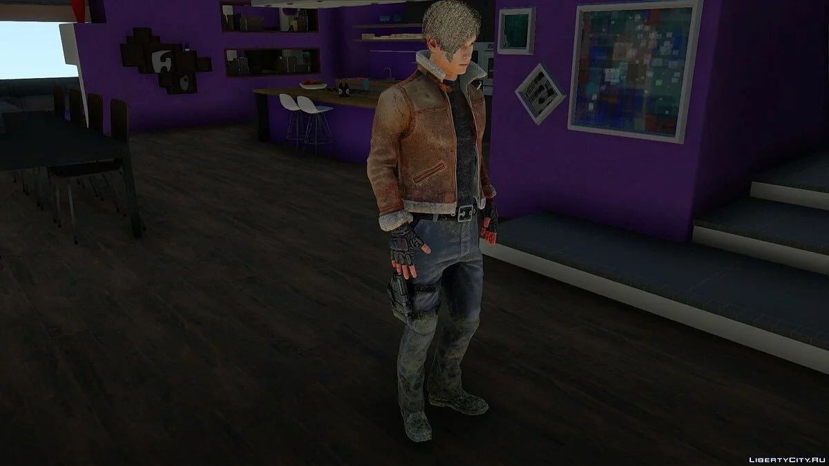 Leon Scott Kennedy de Resident Evil 4 / GTA San Andreas