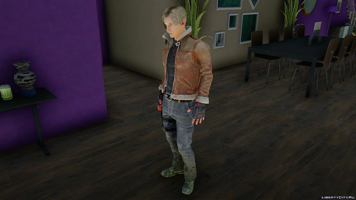 Leon Scott Kennedy de Resident Evil 4 / GTA San Andreas