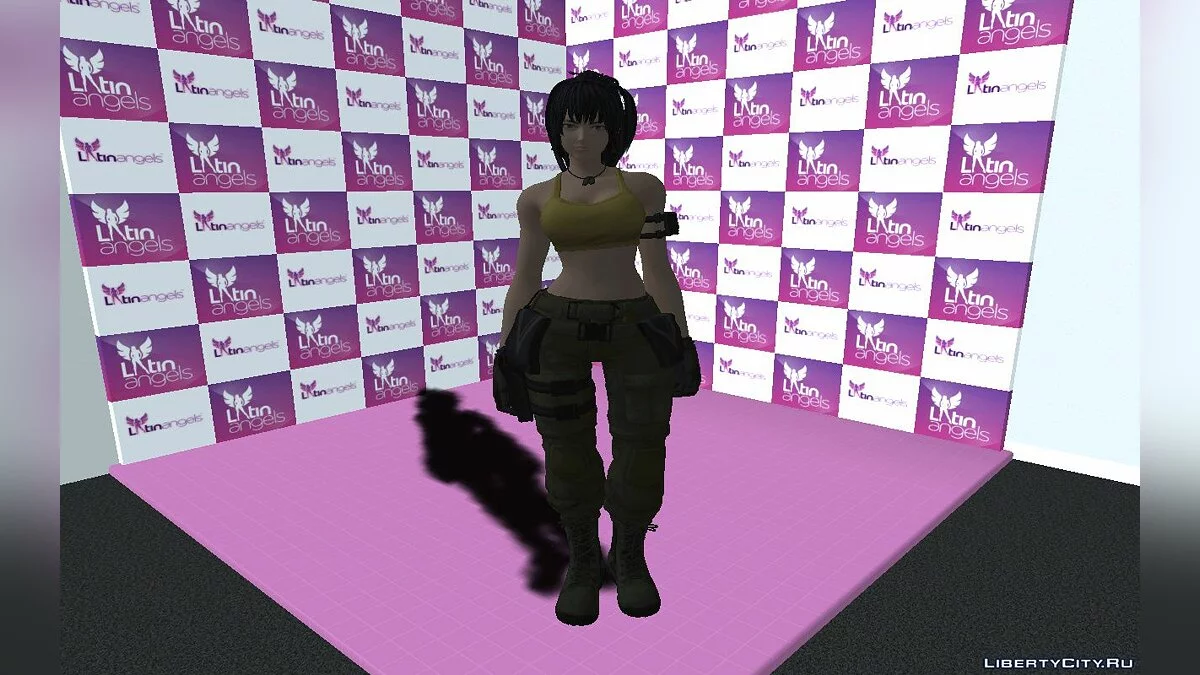 Leona Heidern from The King of Fighters XIV / GTA San Andreas