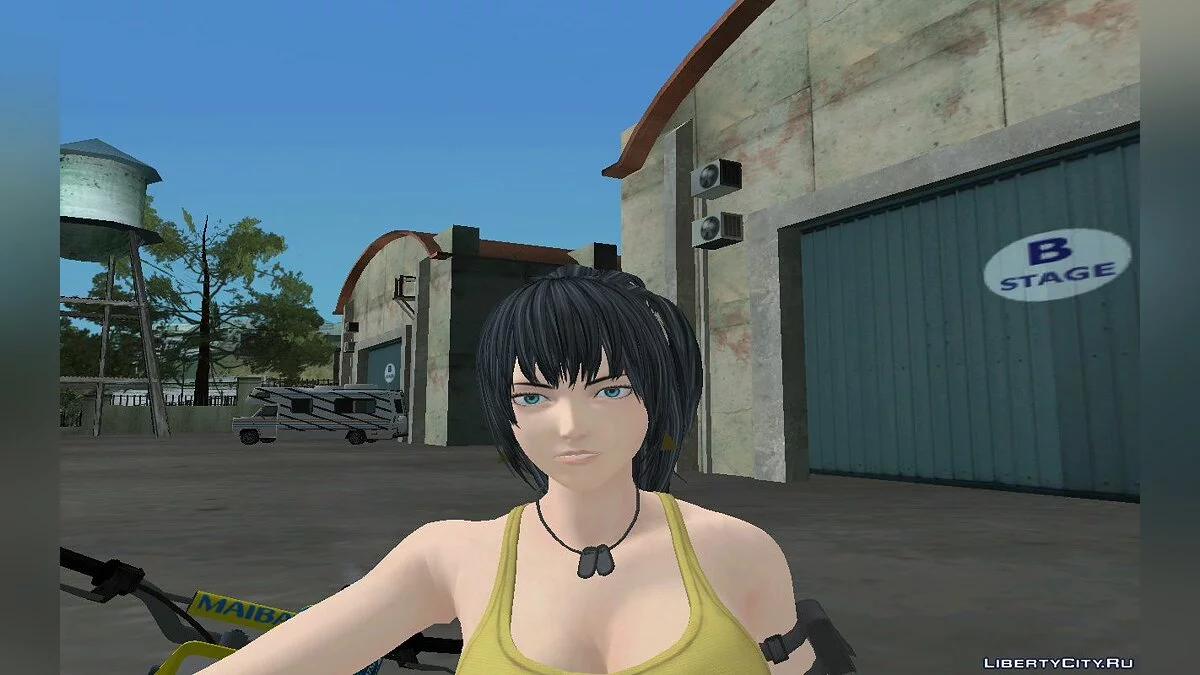 Leona Heidern from The King of Fighters XIV / GTA San Andreas